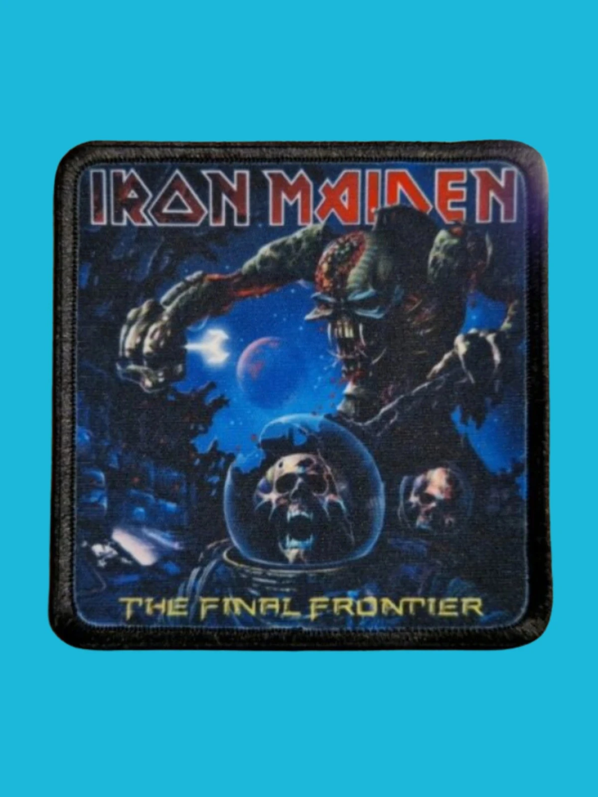 Patch Iron Maiden - The Final frontier - Imprimé - Carré de 7,5 x 7,5 centimètres